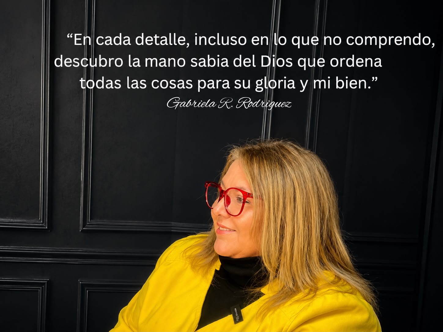 Gabriela en estudio
